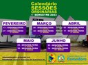 Calendário de Sessões Ordinária 2023